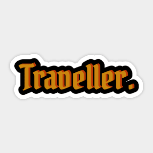 Traveller. Sticker